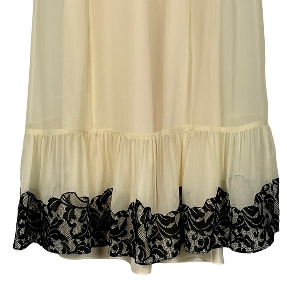 ALICE BY TEMPERLEY FLORAL LACE COQUETTE CABARET BUTTON DOWN SLIP DRESS - Picture 7 of 15